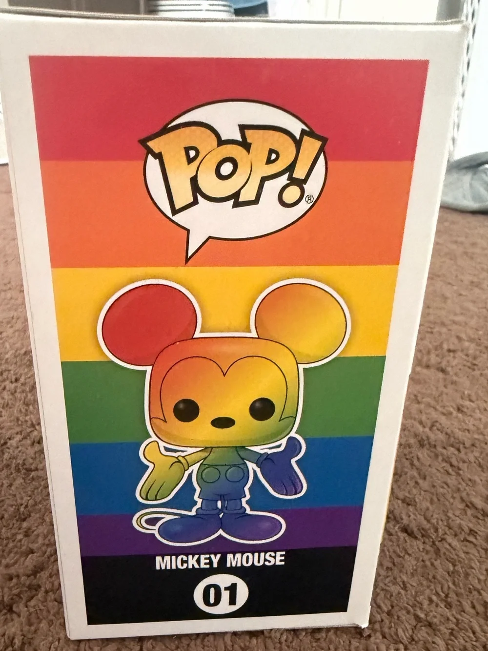 Disney POP! Rainbow Mickey Mouse Vinyl Figure New in Box